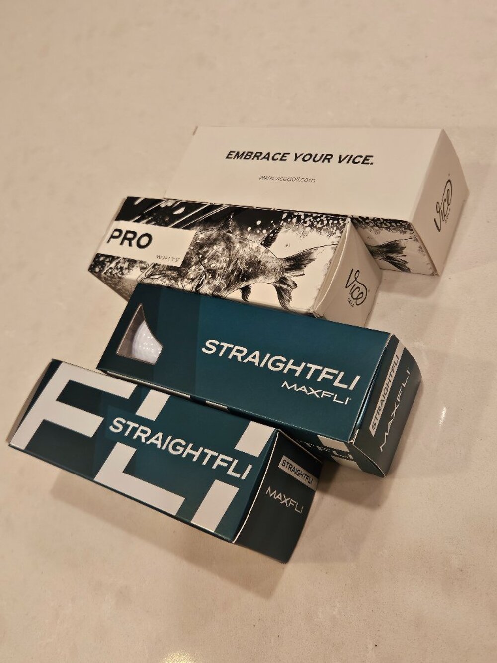 NEW 6 Vice PRO & 6 MaxFli STRAIGHTFLI Golf Balls - White